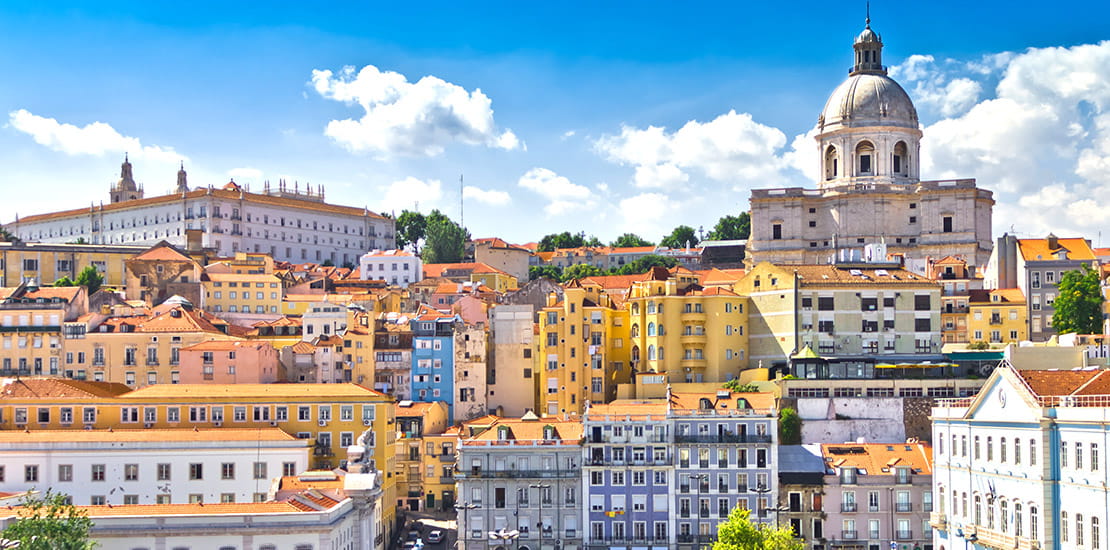 A view over the city of Lisbon, Portugal